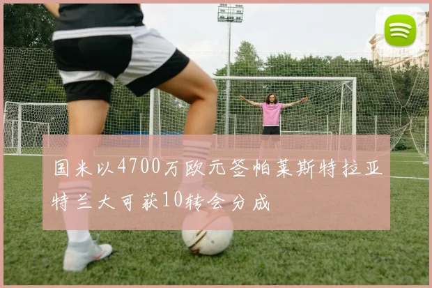 国米以4700万欧元签帕莱斯特拉亚特兰大可获10转会分成